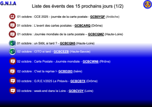 Lire la suite à propos de l’article Les Events des 15 prochains jours