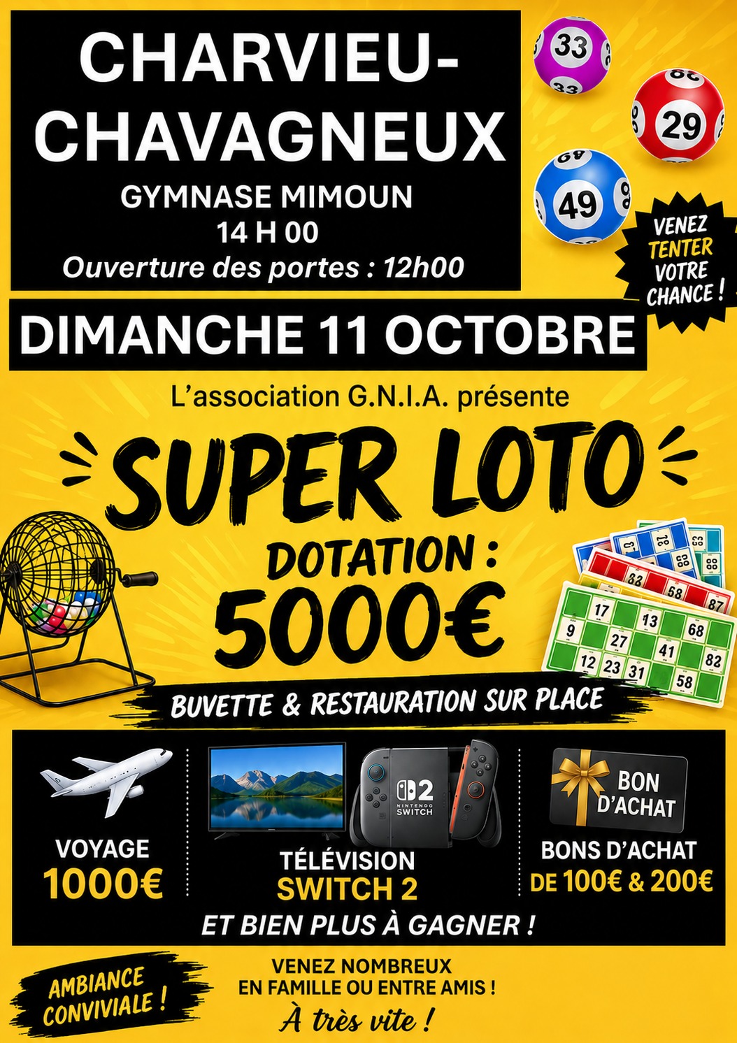 Lire la suite à propos de l’article Super loto des G.N.I.A