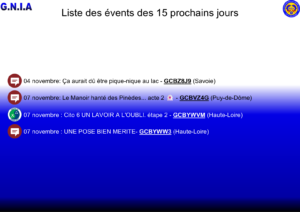 Lire la suite à propos de l’article Les Events des 15 prochains jours
